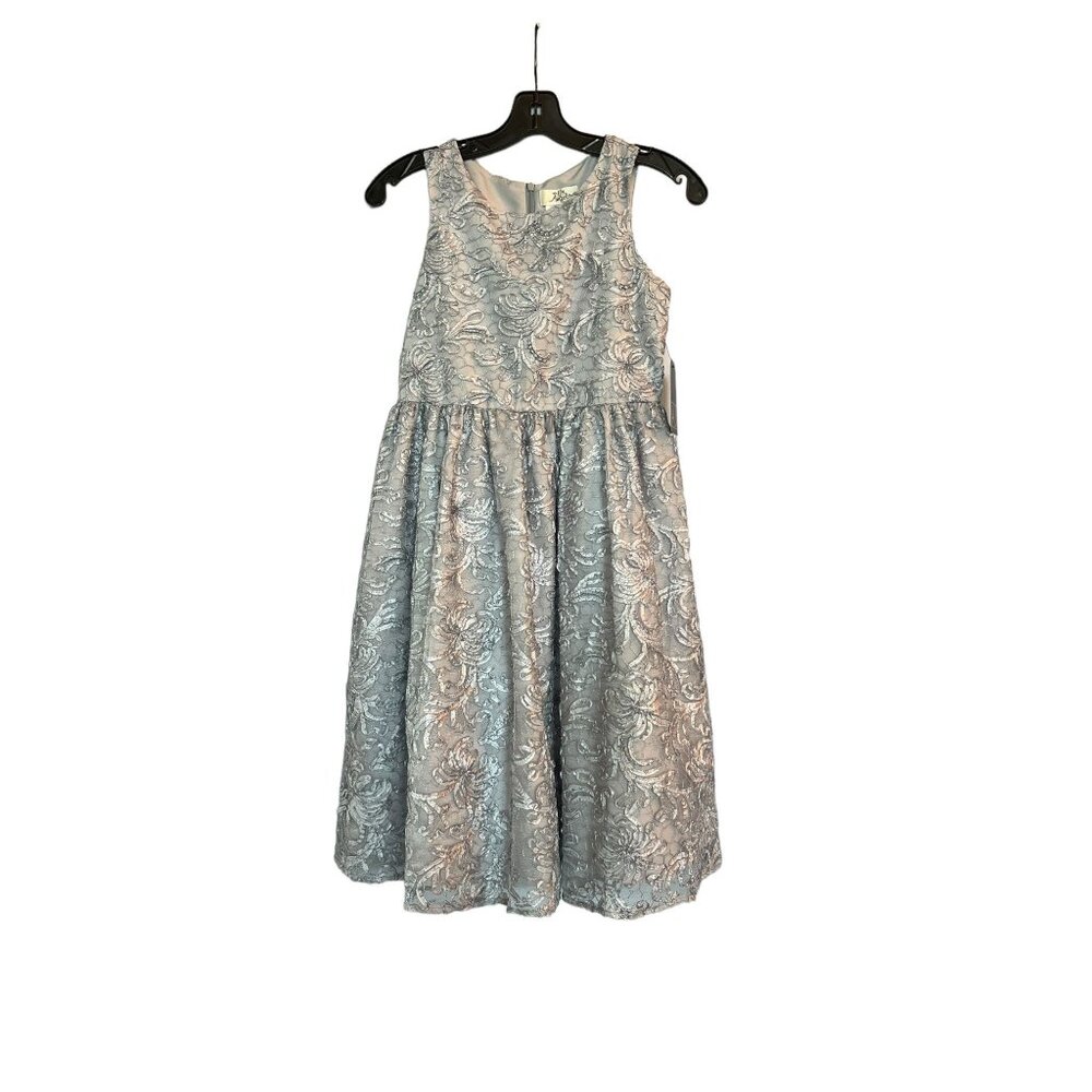Silver 3D Floral - Childs Dress